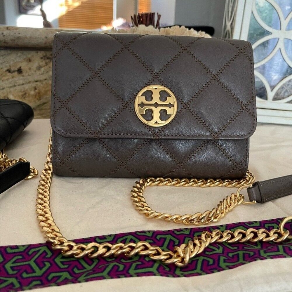 Tory Burch NEW! Willa Chain Wallet Crossbody Bag In Black w.TAGS!